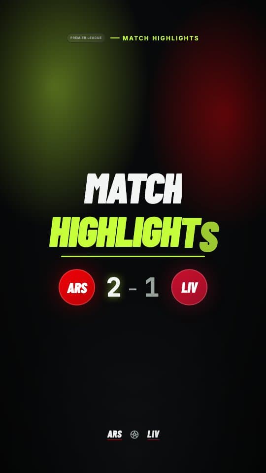 Highlight Reel Intro football graphic template — 3-second cinematic match highlights intro